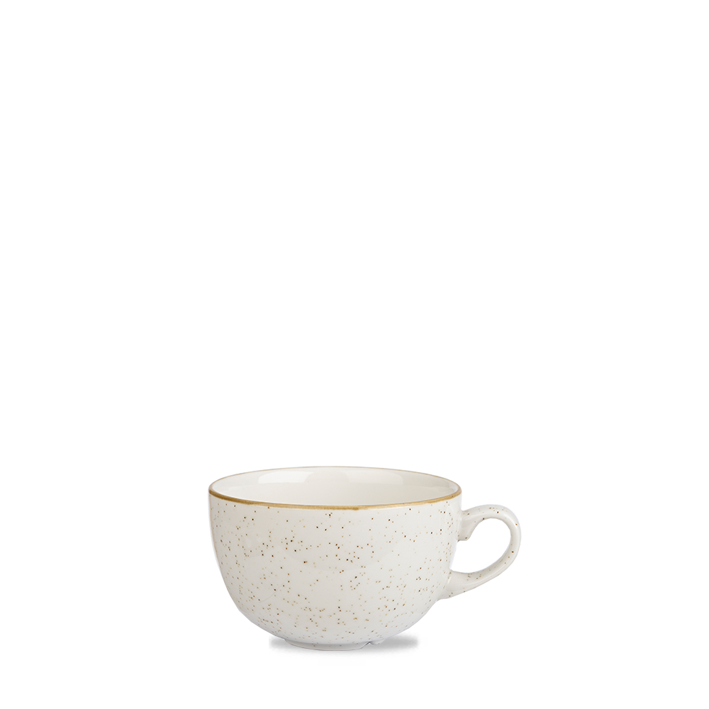 Churchill Super Vitrified Stonecast Barley White Cappuccino Tasse 34Cl, 12 Stück