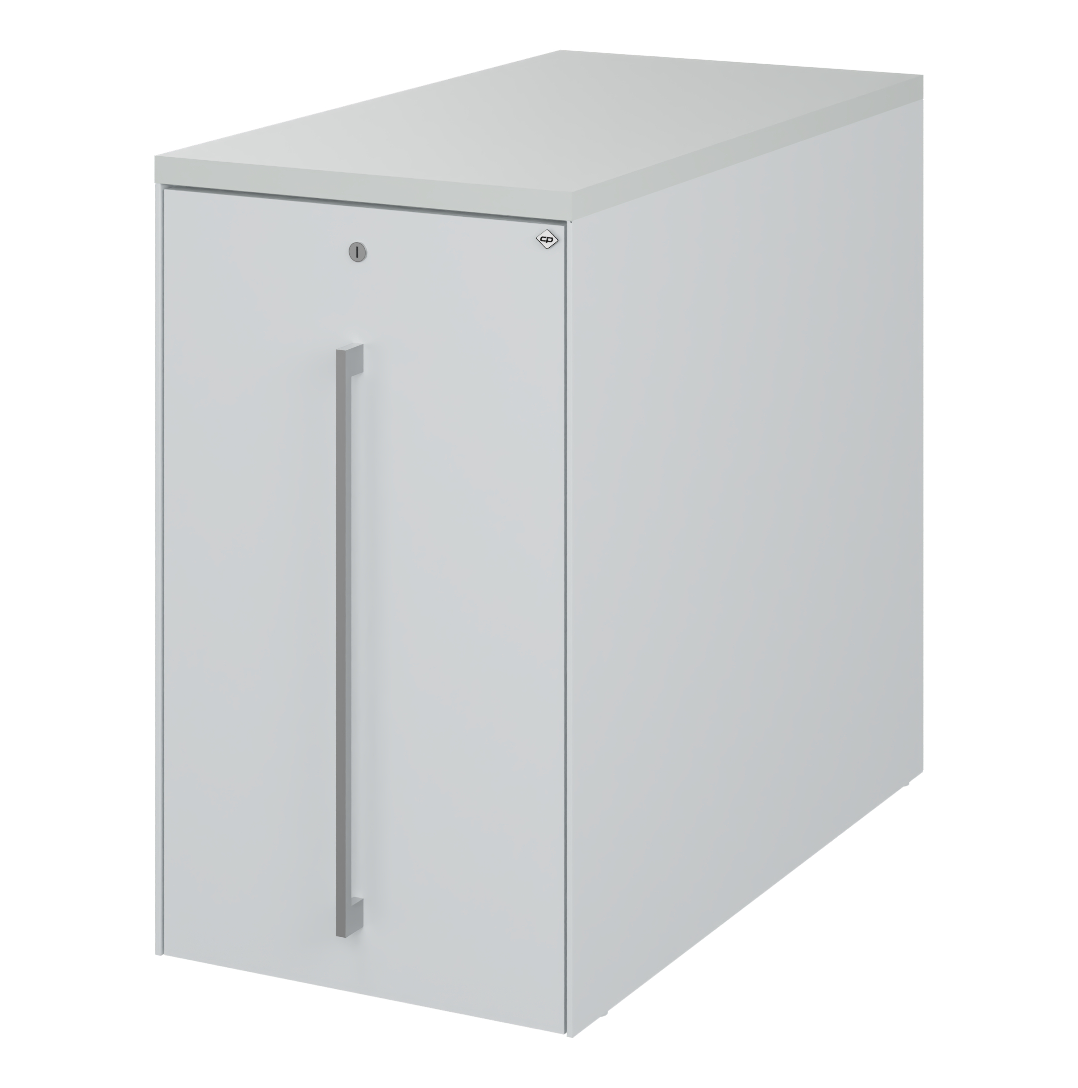 C+P Auszugschrank in Schreibtischhöhe Asisto, H740B430T800 mm, 7035/7035