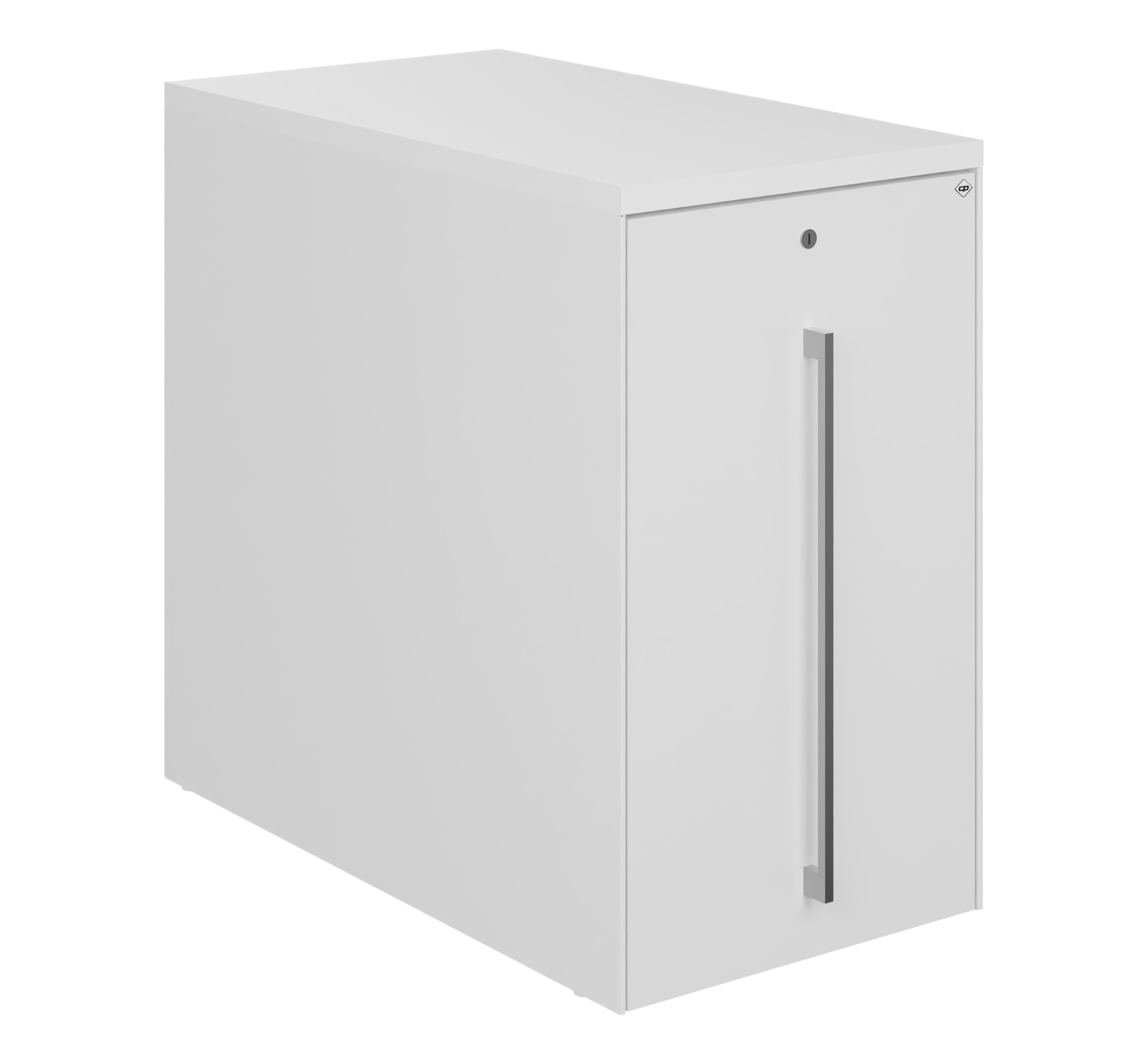 C+P Auszugschrank in Schreibtischhöhe Asisto, H740B430T800 mm, 9016/9016