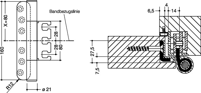 HEWI Türband Polyamid 90 tiefschwarz matt