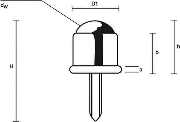Kugelrolle Stahlkugel D.25mm STA verz.Trgf.15kg BS ROLLEN