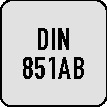 T-Nutenfräser DIN 851AB TypN D.28mm HSS-Co Verz.Kreuz Z.8 MAYKESTAG