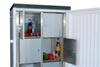 Gemeinschaftskühlschrank, 12 Schließfächer, BxTxH 600x610x1640 mm, Volumen 250 l