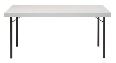Klapptisch, BxTxH 1600x800x720 mm, 4-Fuß-Gestell aus Vierkantrohr, Tischplatte aufgedoppelt 65 mm, buche