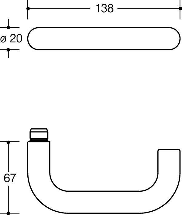 FS-Garnitur 111R13.113 Ku.99 D/K TS 38-48mm PZ rd DIN L/R HEWI