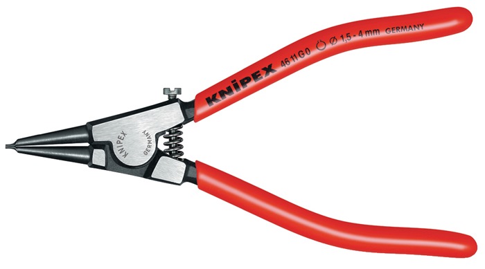 Sicherungsringzange f.Wellen D.1,5-4mm Öffnungsbegr.pol.L.140mm KNIPEX