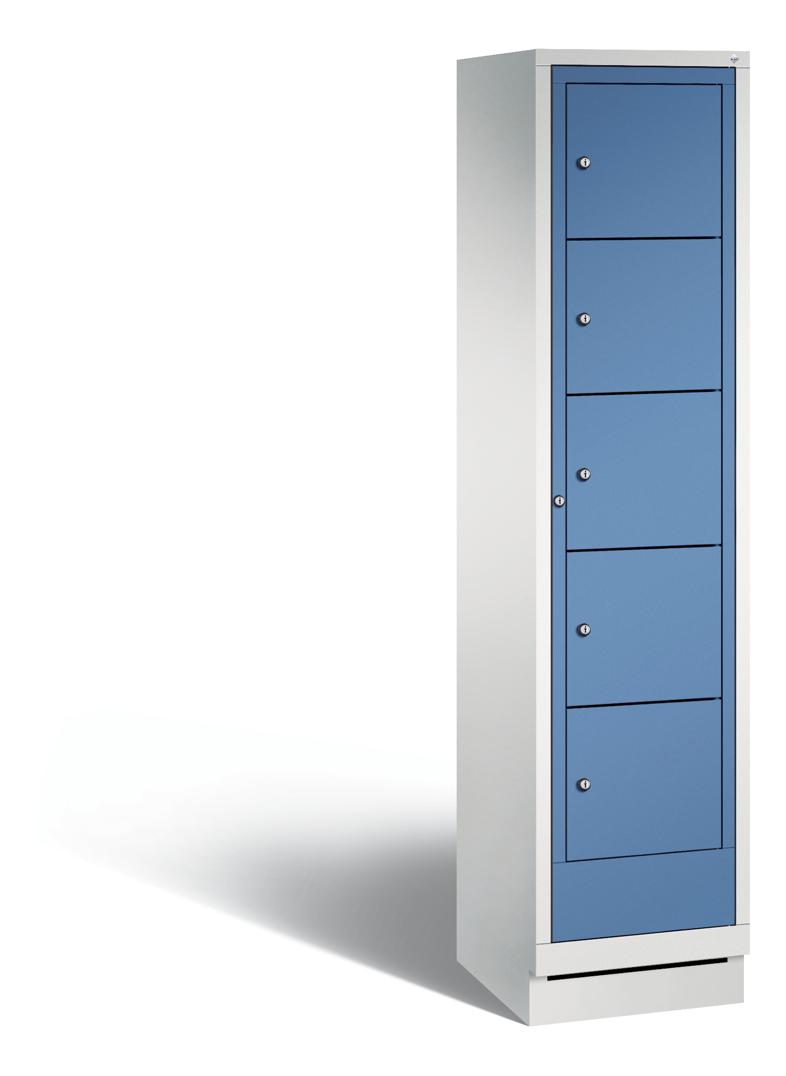 C+P Wäsche-Ausgabeschrank Evolo, H1800xB420xT500mm, 7035/5023