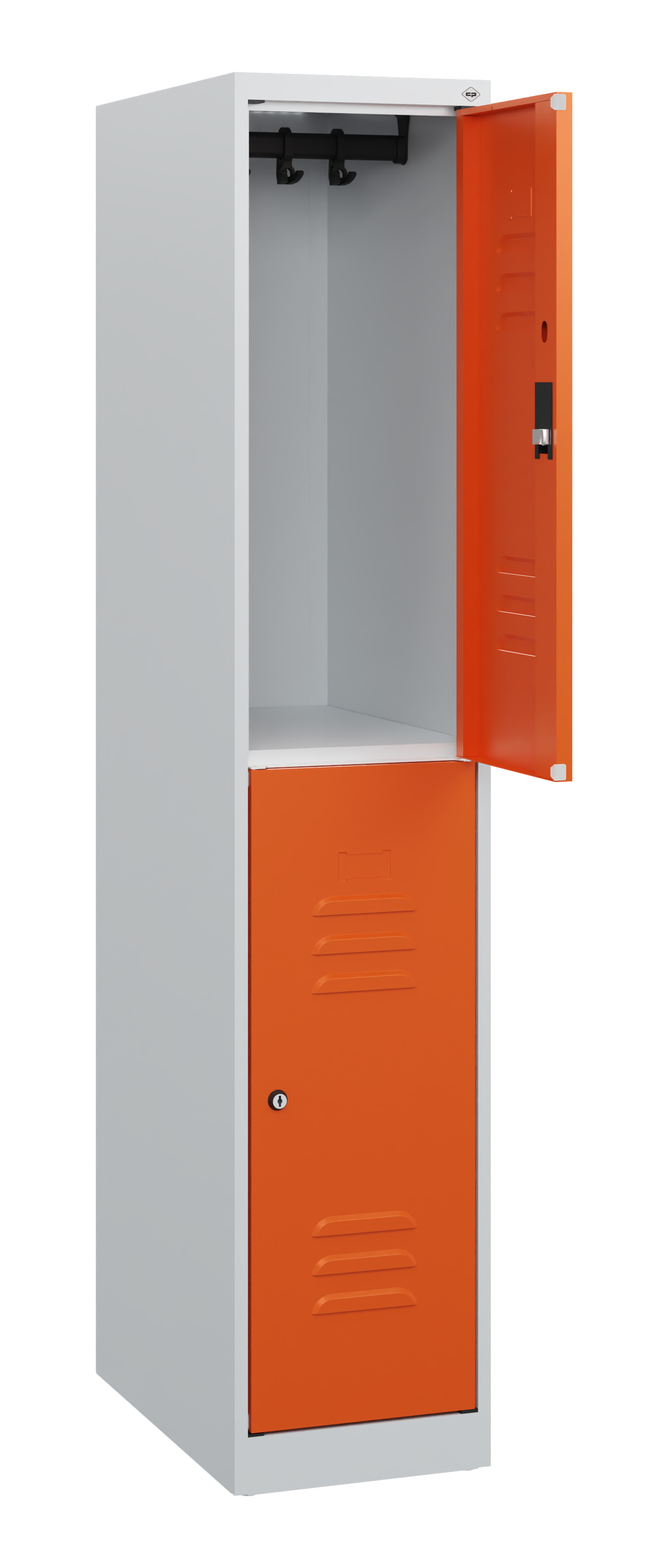 C+P Doppelstock-Spind Classic PLUS, 1 Abteil, 1530x300x500mm, 7035/2004