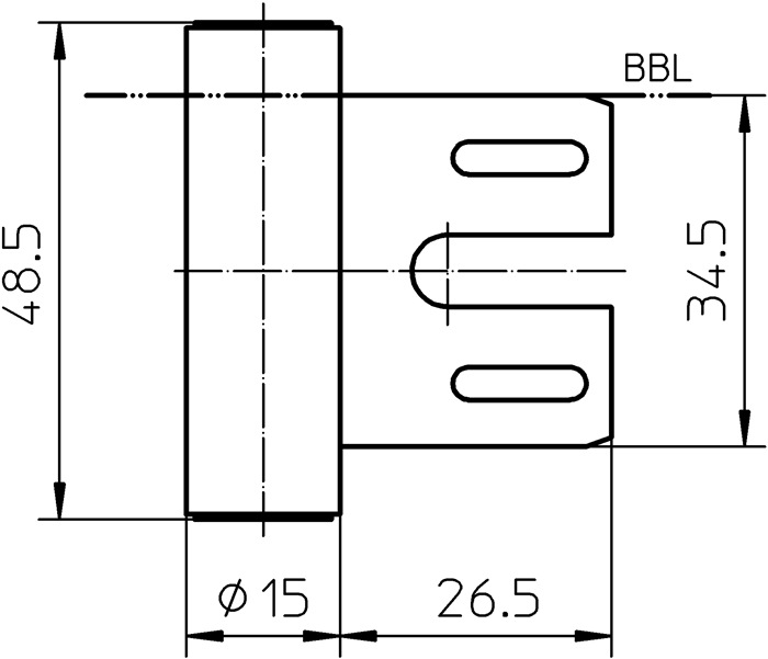 Rahmenteil V 8000 WF STA vern.f.3-tlg.Stahlzargen Stand.SIMONSWERK
