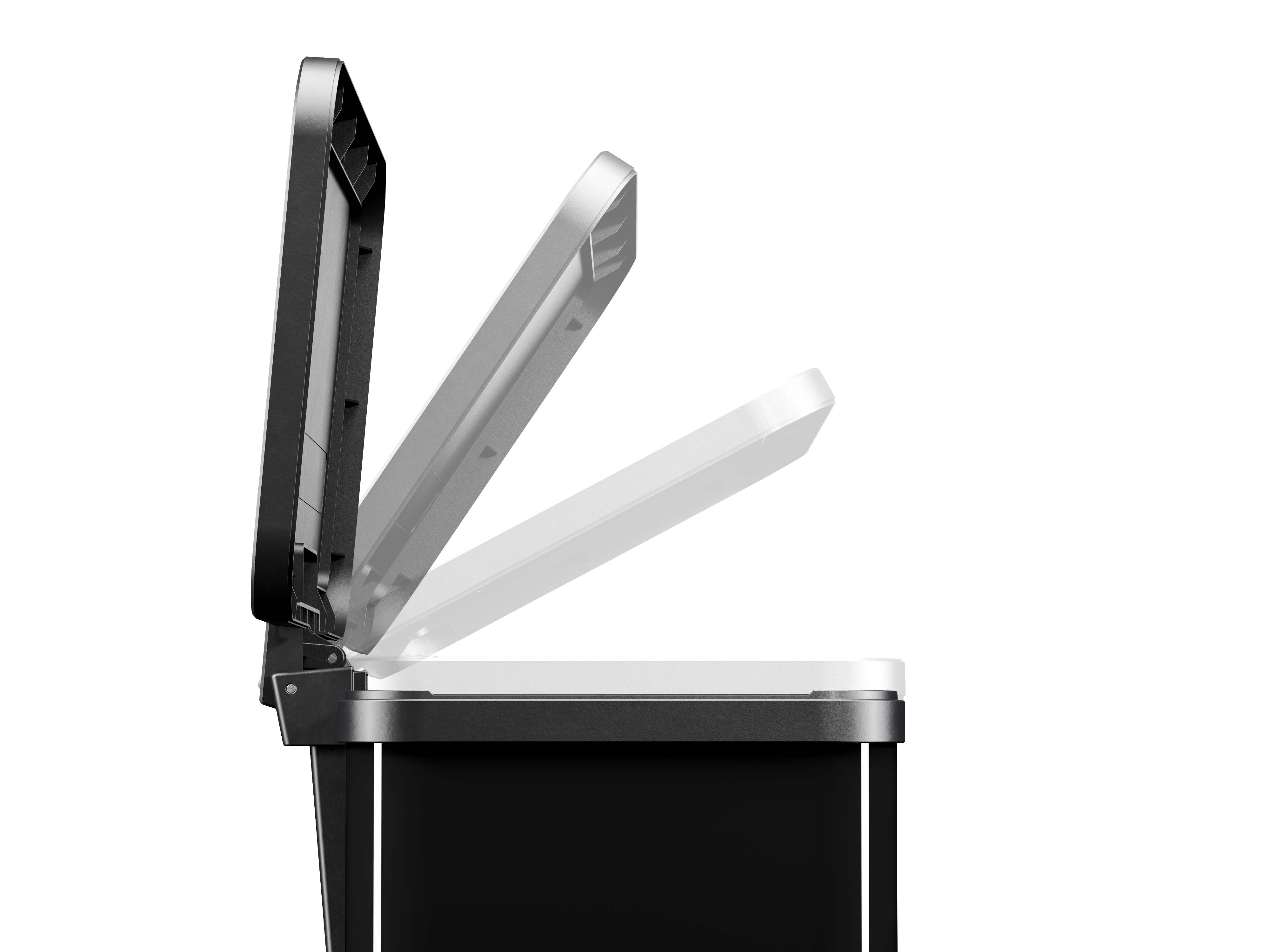 Hailo Öko trio Plus L, Tret-Mülltrenner, 3x9 ltr, Schwarz