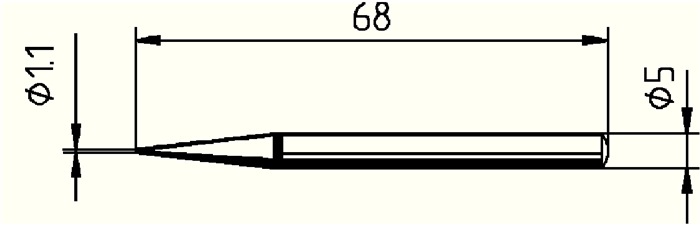 Lötspitze Serie 032 bleistiftspitz B.1,1mm 0032 BD/SB ERSA
