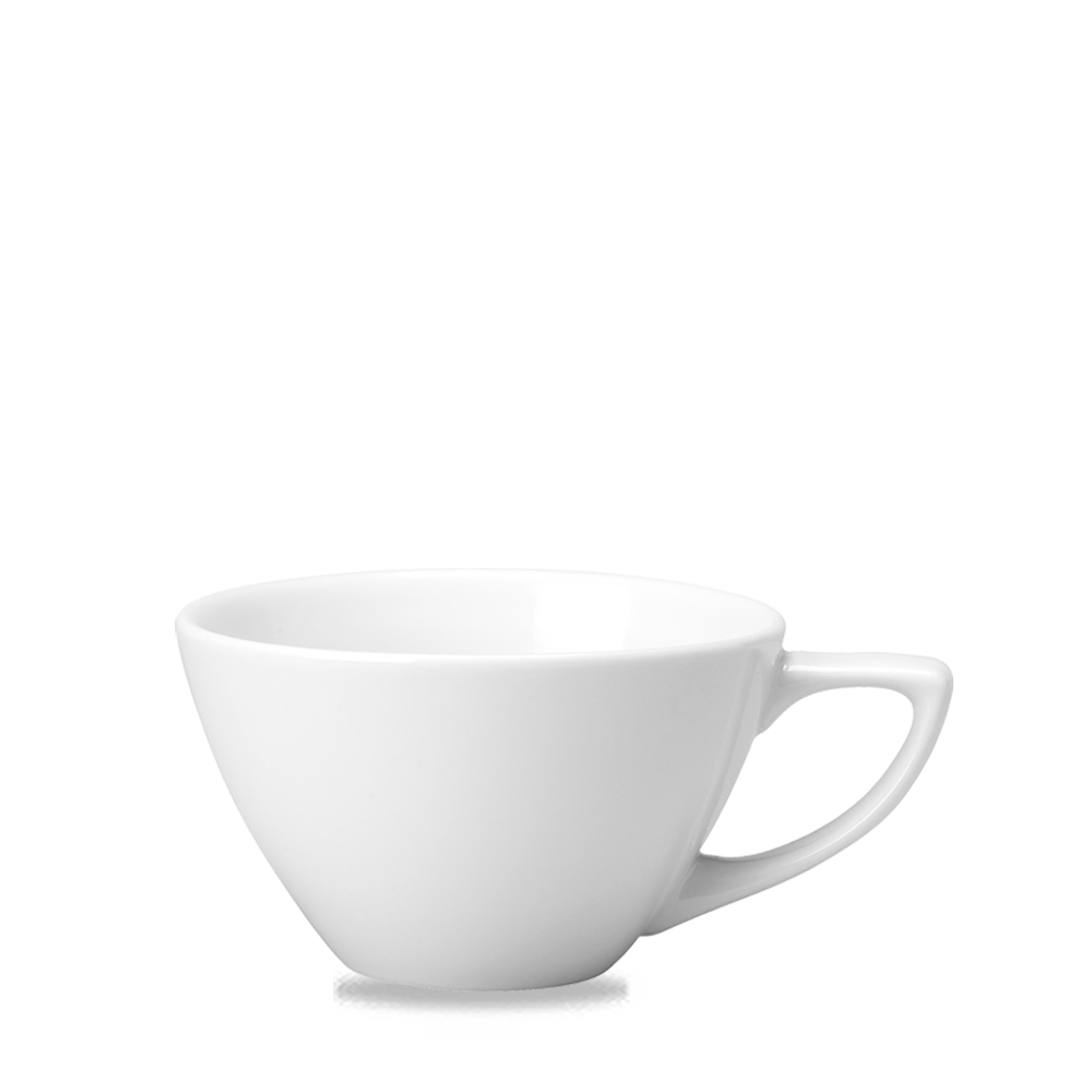 Churchill Ultimo Super Vitrified Kaffee/Tee Tasse, 49,5Cl, 6 Stück, Weiß, Rund