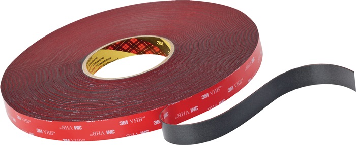 Montageband VHB Tape 4611F dunkelgrau L.3m B.19mm Rl.3M