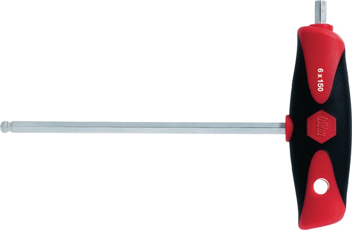 Stiftschlüssel m.Quergr.540DS SW 6mm Klingen-L.150mm m.Seitenabtr.u.Kugelk.WIHA