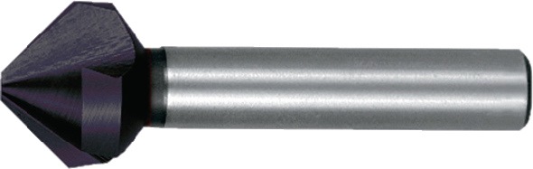 Kegelsenker DIN 335C 90Grad D.26mm HSS TiAlN Z.3 Schaft-D.12mm RUKO
