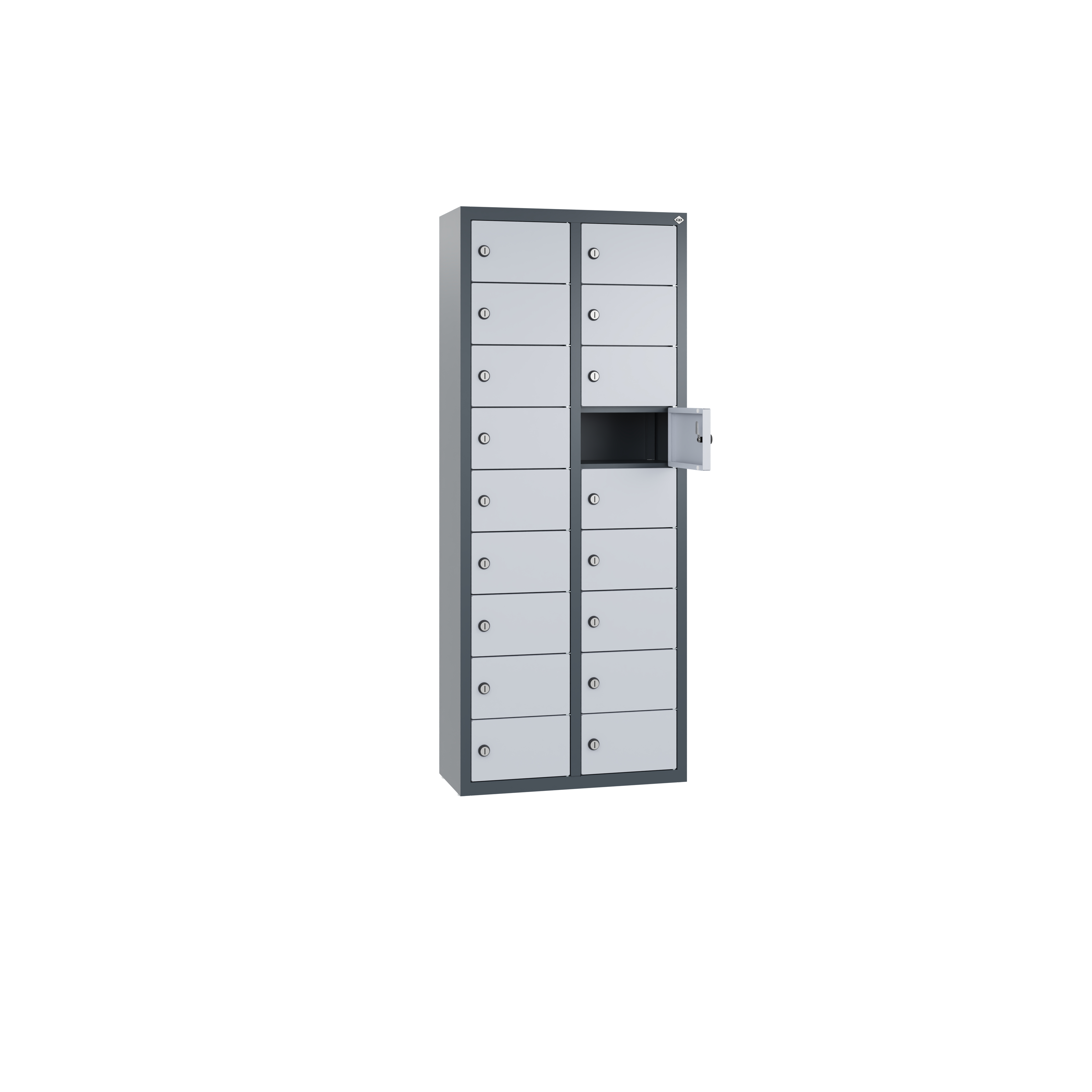 C+P Kleingefachschrank Intro, H1130xB460xT200mm, 7016/9006