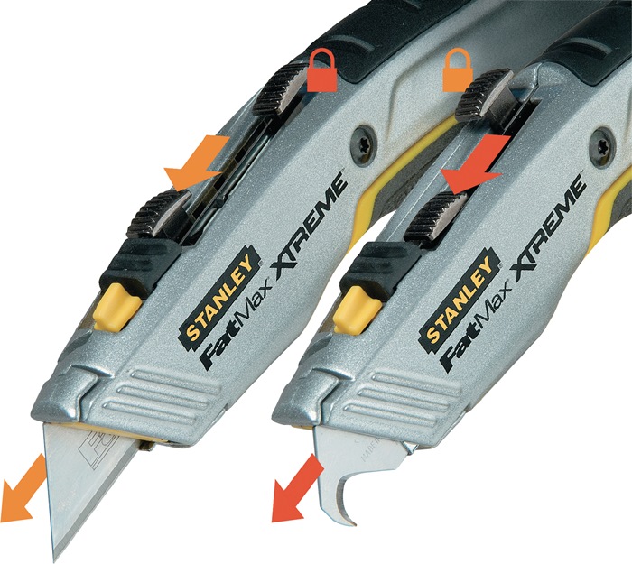 Universalmesser FATMAX® PRO 2-IN-1 Gesamt-L.180mm einziehbar SB-verpackt STANLEY