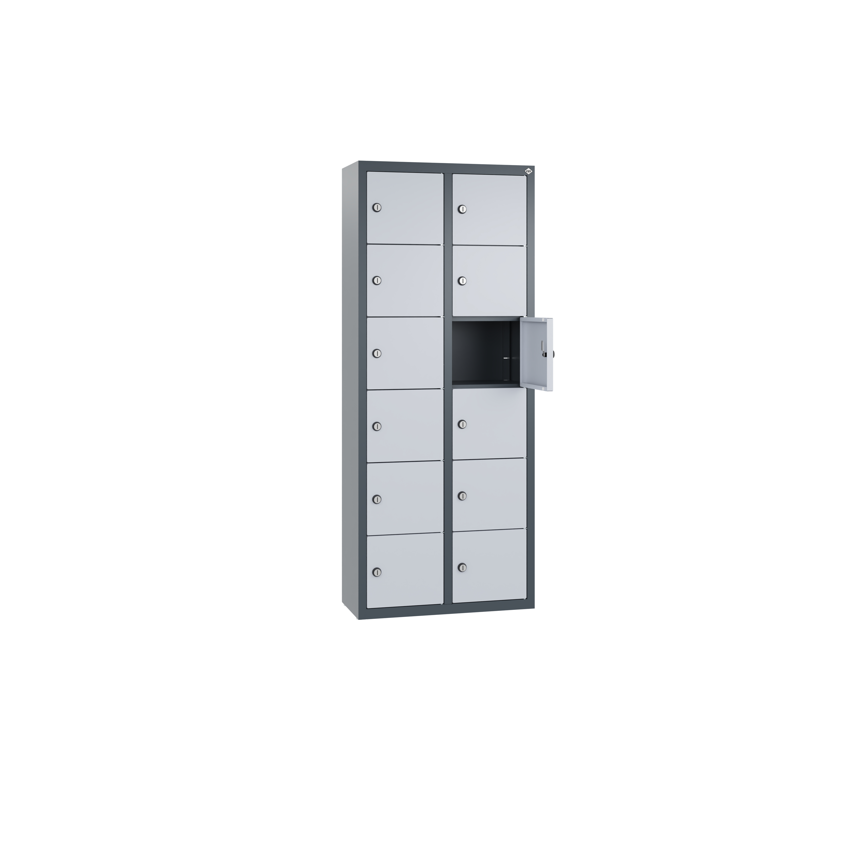 C+P Kleingefachschrank Intro, H1130xB460xT200mm, 7016/9006