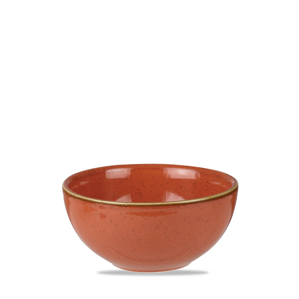 Churchill Super Vitrified Stonecast Orange Suppentasse 47Cl, 12 Stück, Gewürzorange, Rund