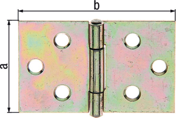 Scharnier H.81mm B.128mm S.1,5mm VA breit GAH