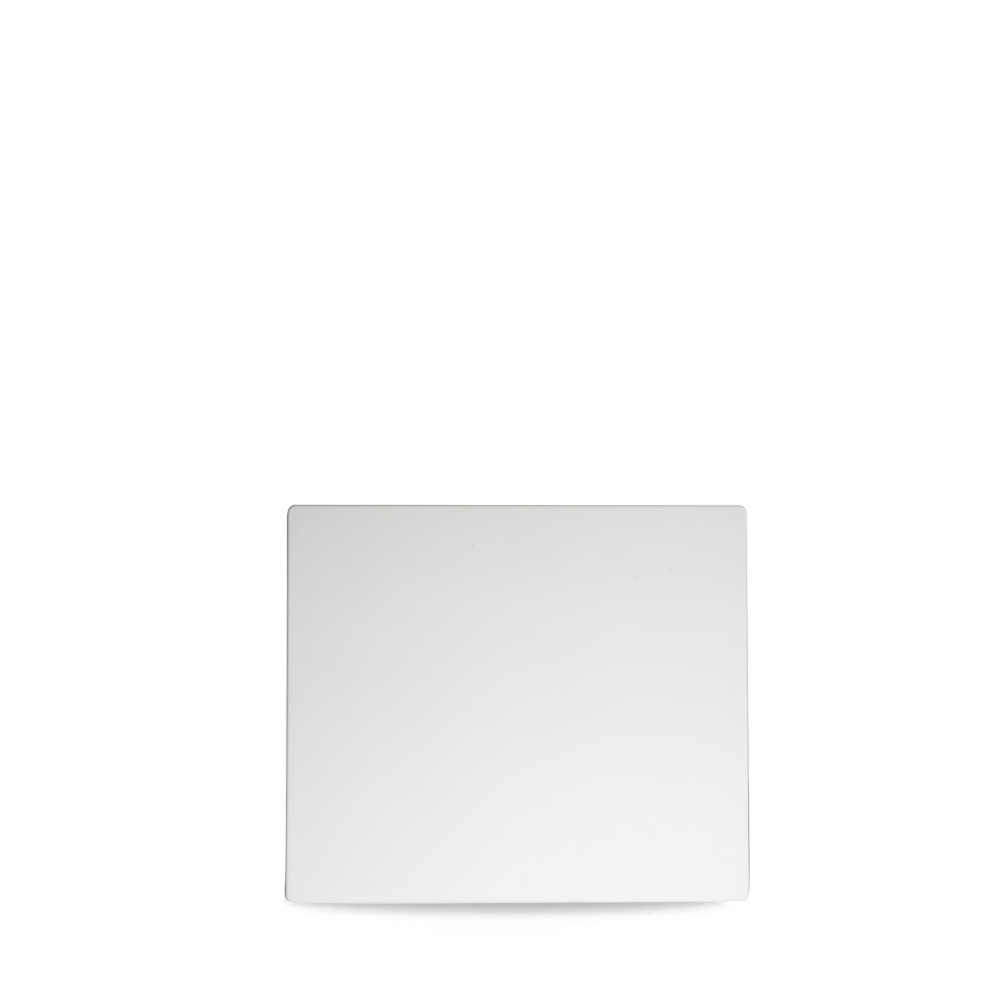 Churchill Alchemy Buffet Trays & Covers - Melamin Tablett Rechteckig Granit Schwarz 25.8 x 22.1cm, 6 Stück, Weiß, Rechteck