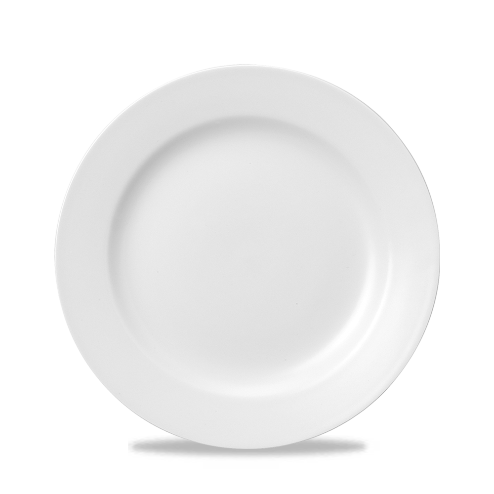 Churchill Super Vitrified Klassik Weiß Flacher Teller 23 cm, 24 Stück
