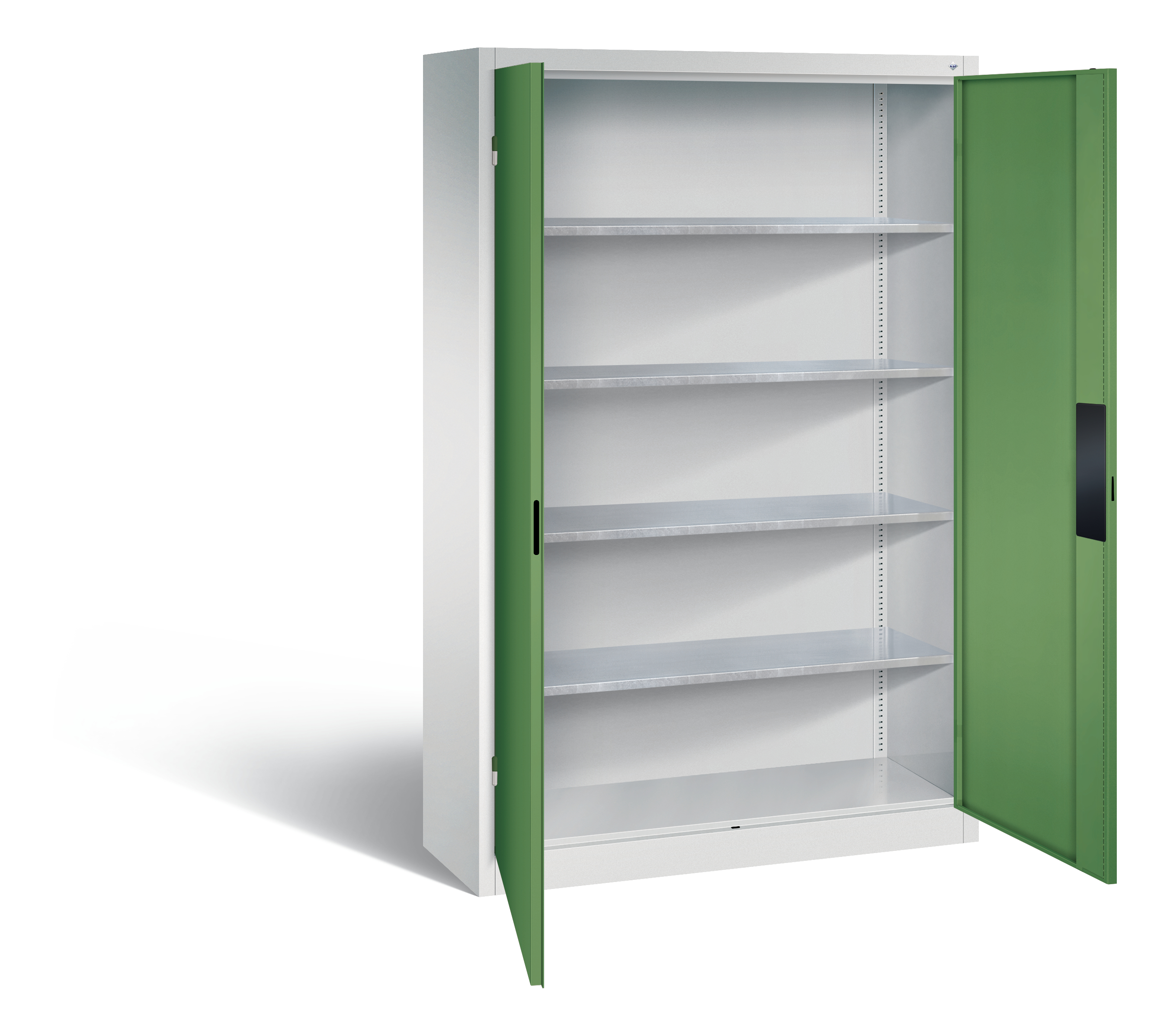 C+P Flügeltürenschrank Acurado, H1950xB1200xT400mm, 7035/6011