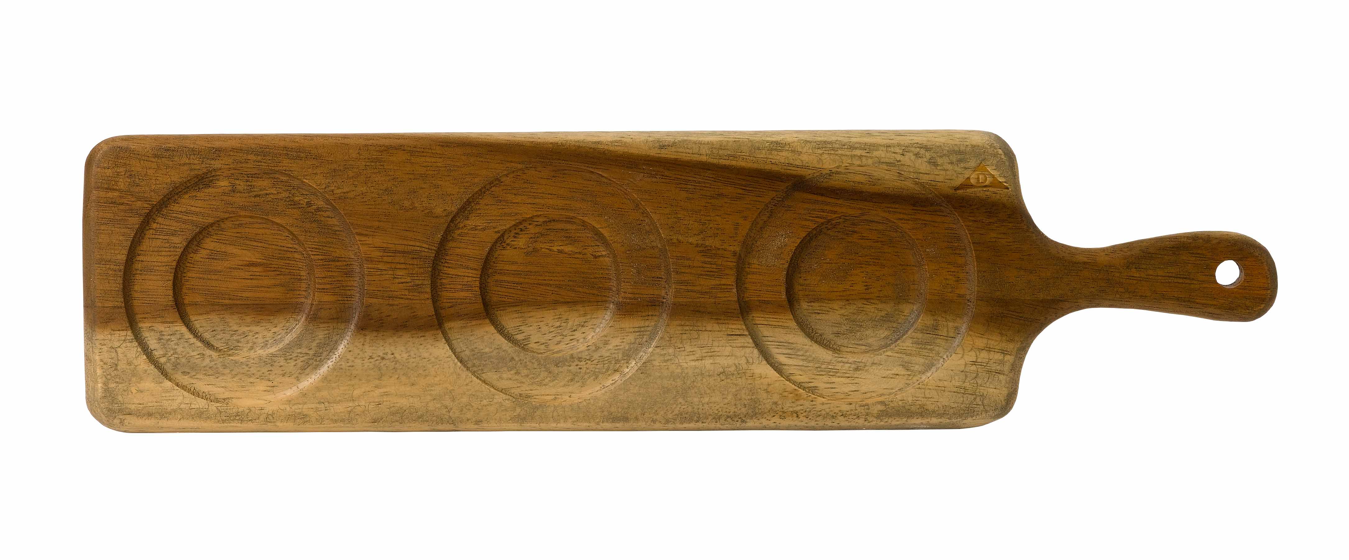 Dudson Akazie Holz Medium Serviertablett Recht. M Griff 46.9X12Cm Rechteck, Akazie, 4 Stück