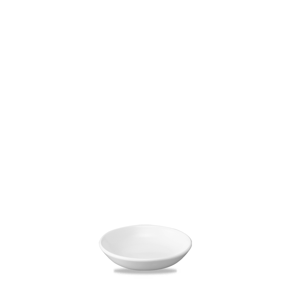 Churchill Super Vitrified Butterschälchen, 10 cm, 24 Stück, weiß, rund