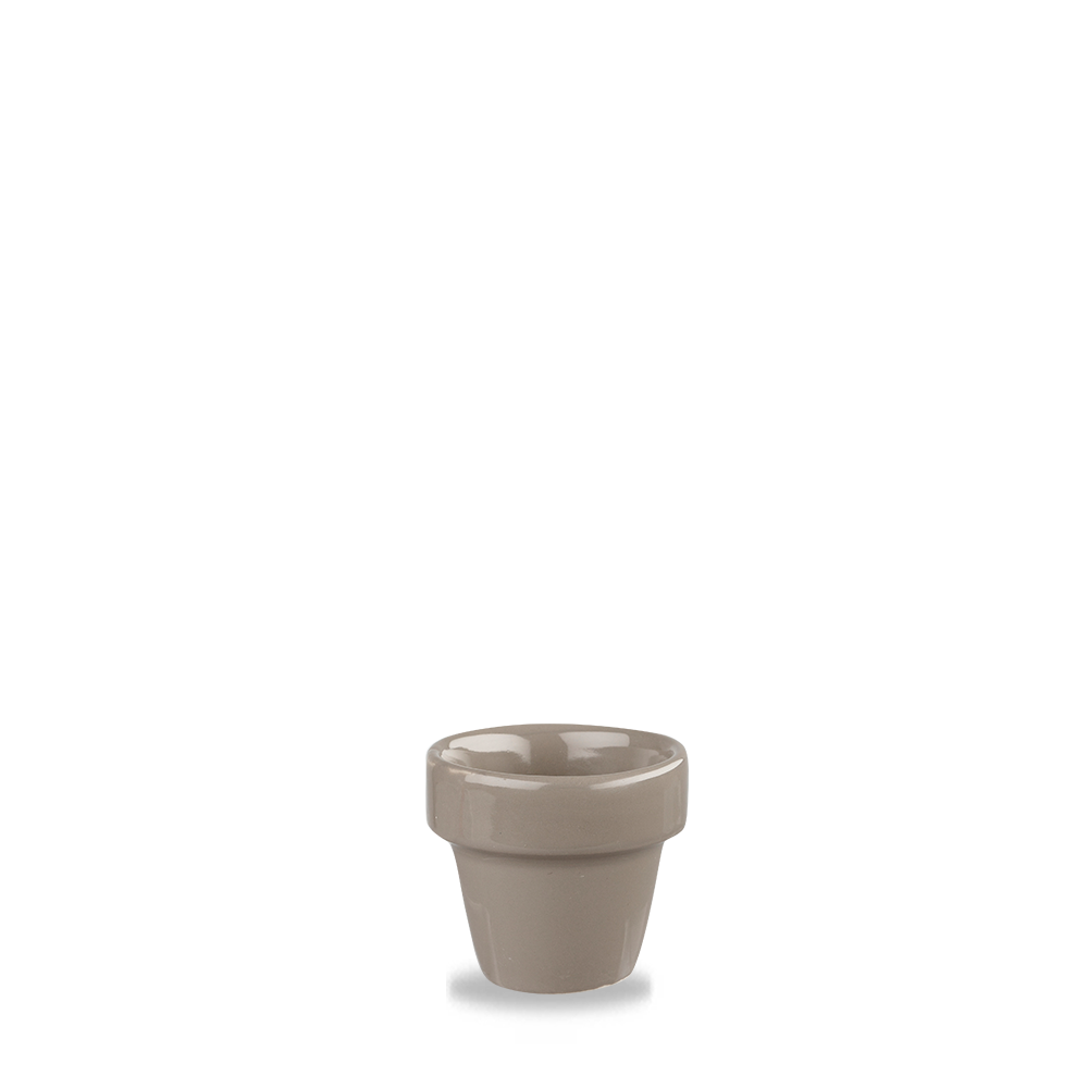 Churchill Super Vitrified Pebble Blumentopf 5,5cm/5,7cl, 12 Stück, Kieselstein-Rund