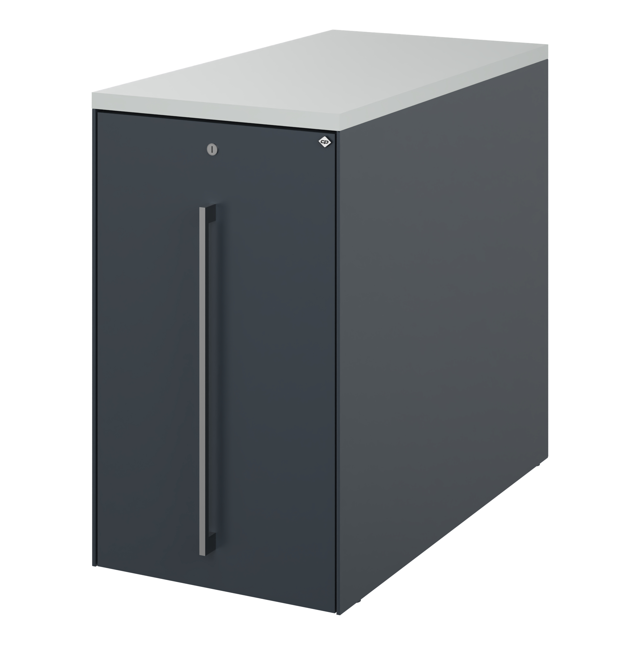 C+P Auszugschrank in Schreibtischhöhe Asisto, H740B430T800 mm, 7016/7016