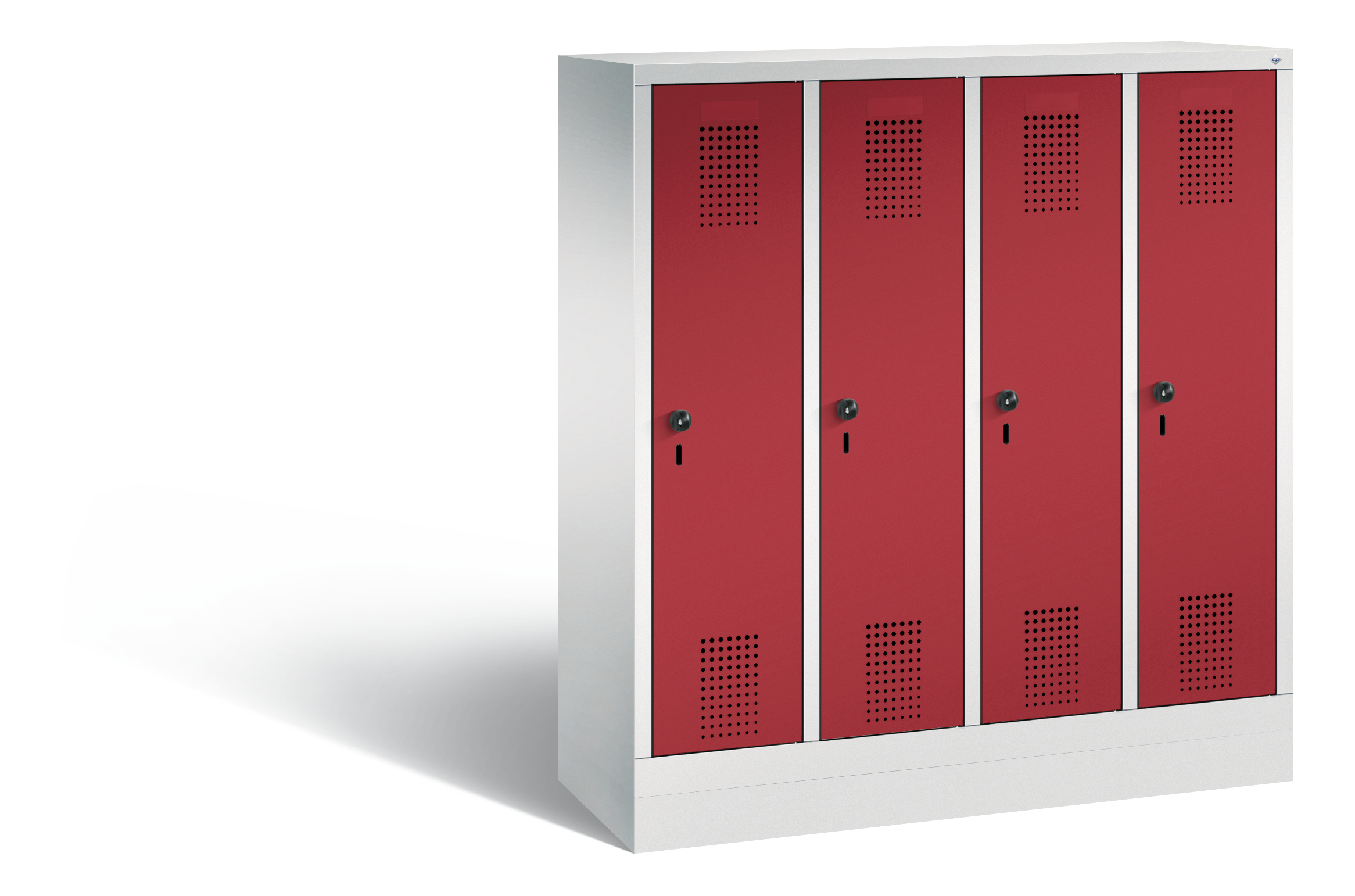 C+P Kindergarten-Spind Evolo, H1300xB1190xT300mm, 7035/3003