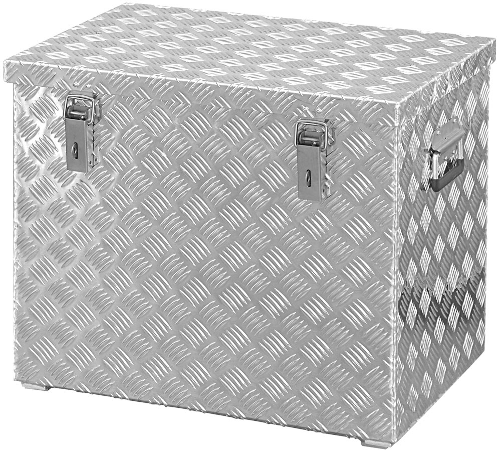Aluminium Riffelblech-Box, BxTxH innen 600x400x500 mm, Volumen 120 l