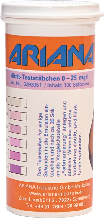 Messstäbchen TRGS 611 Nitrit-Gehalt 0-25 mg/l 100 St.Dose ARIANA