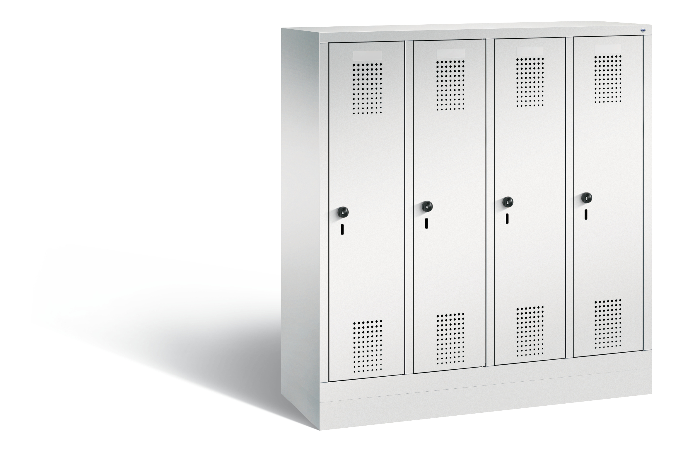 C+P Kindergarten-Spind Evolo, H1300xB1190xT300mm, 7035/7035