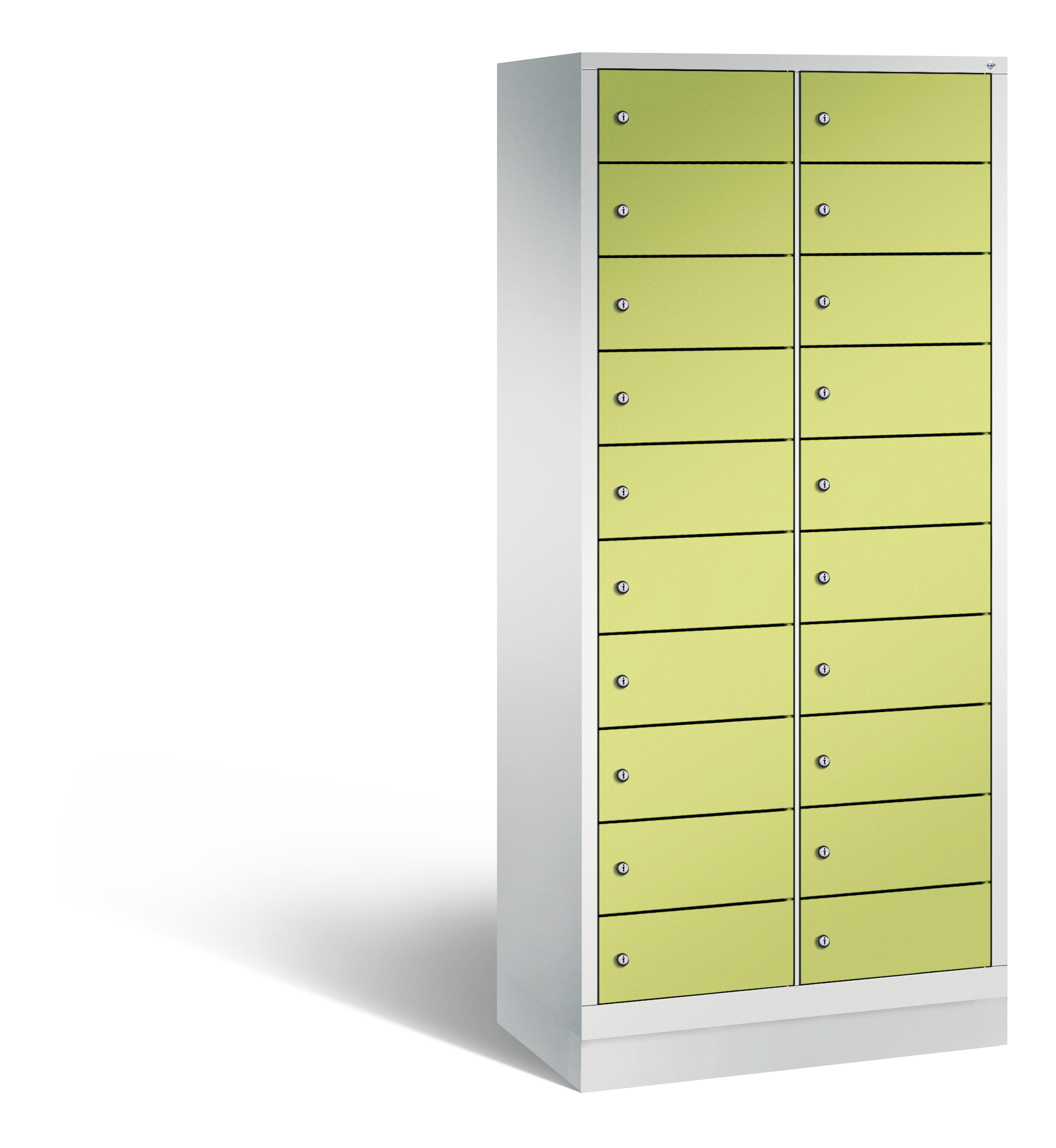 C+P Schließfachschrank Evolo, H1800xB810xT500mm, 7035/0024