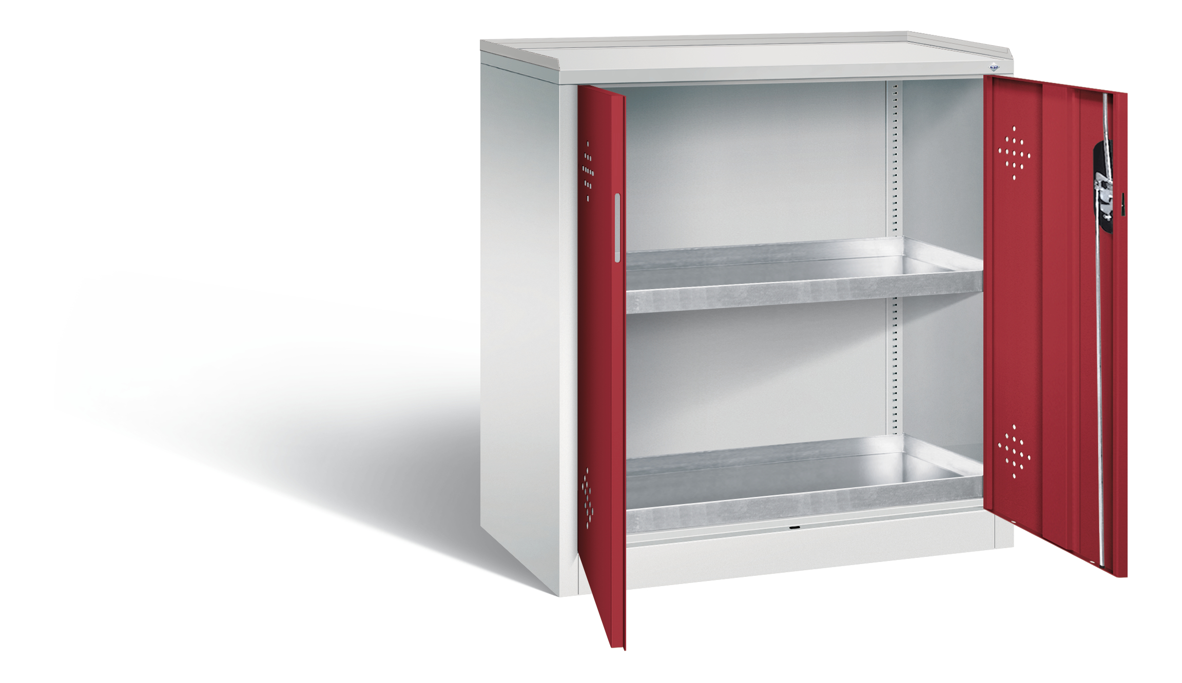 C+P Umweltschrank Acurado, H1000xB930xT500mm, 7035/3003