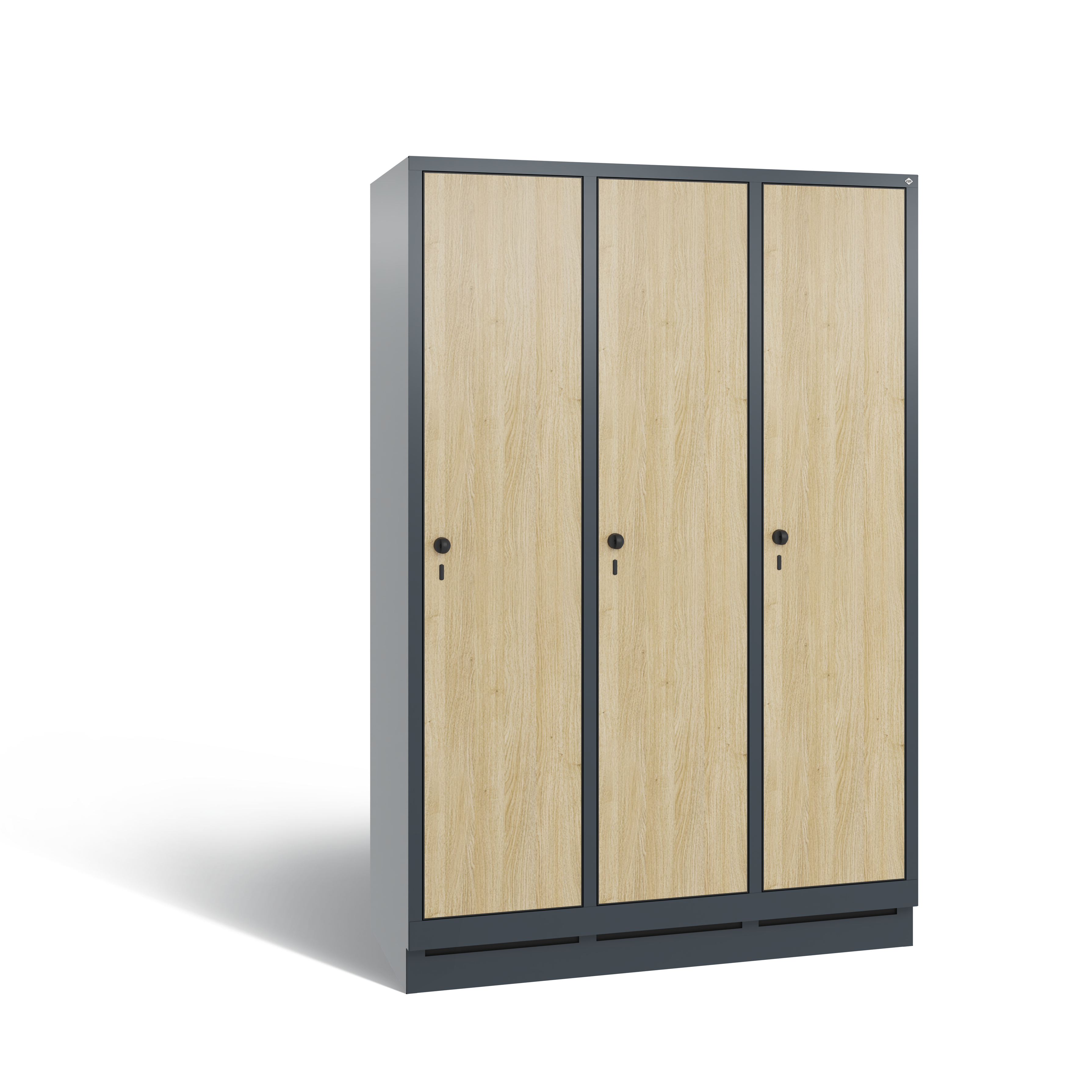 C+P Garderobenschrank Evolo, H1800xB1200xT500mm, 7016/MDF032