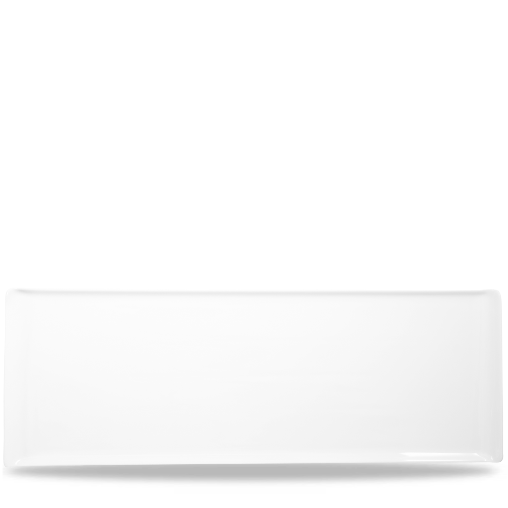 Churchill Alchemy Buffet Tablett, rechteckig, 58x20cm, 4 Stück, weiß