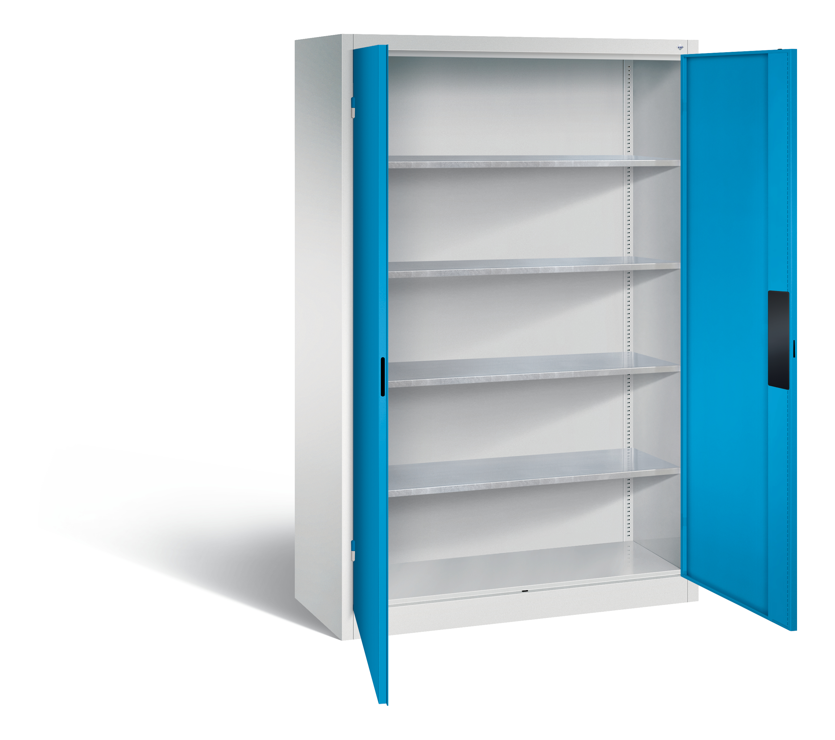 C+P Flügeltürenschrank Acurado, H1950xB1200xT500mm, 7035/5012