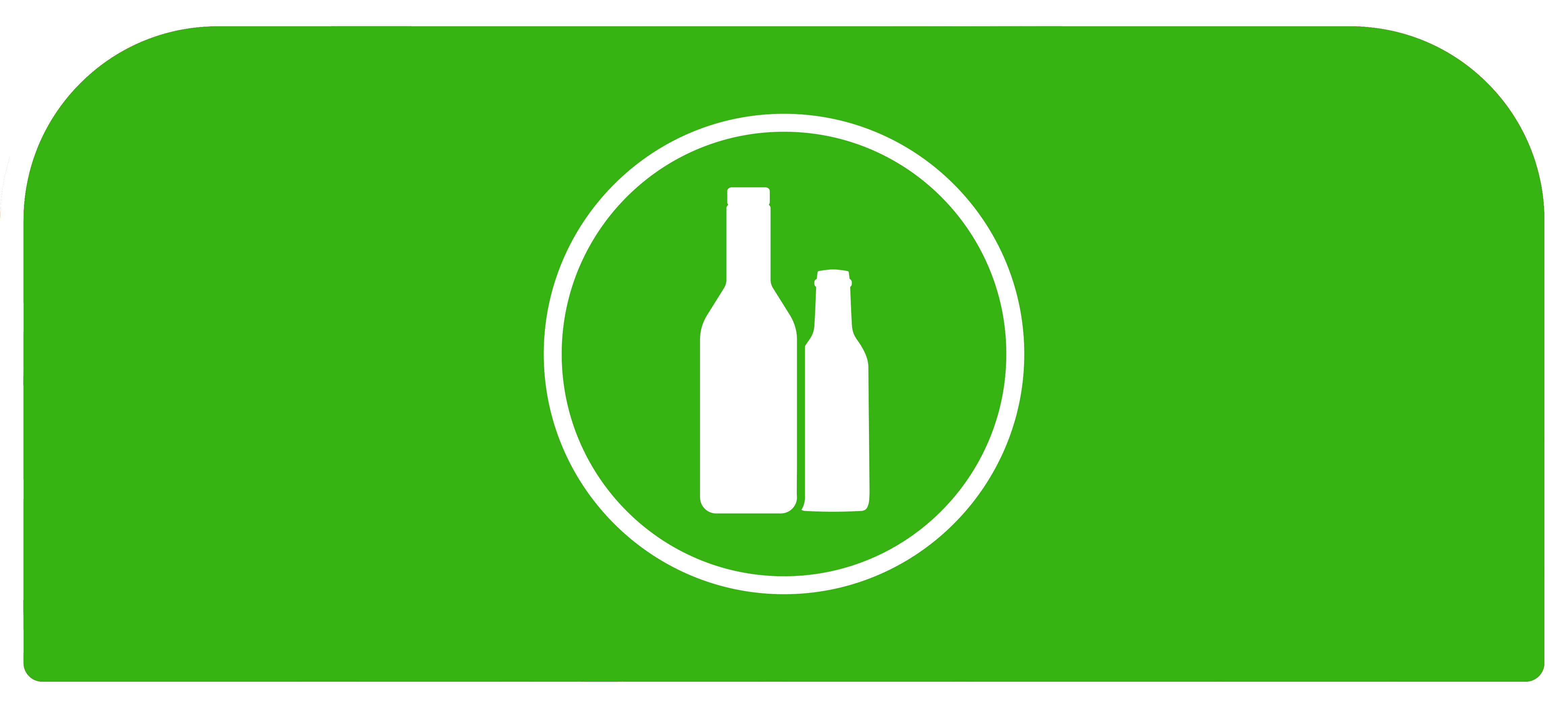 Rubbermaid Glas-Abfall 57L grün DE