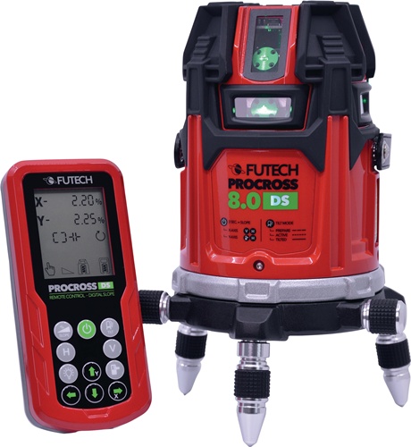 Multilinienlaser PROCROSS 8.0 DS GREEN+Quattro MM PROMO 2x200m 1 mm/10m FUTECH