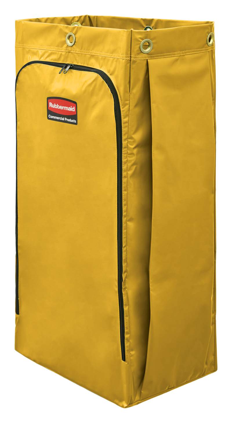 Rubbermaid 128-Liter-Vinylsack für Reinigungswagen mit hohem Fassungsvermögen, gelb