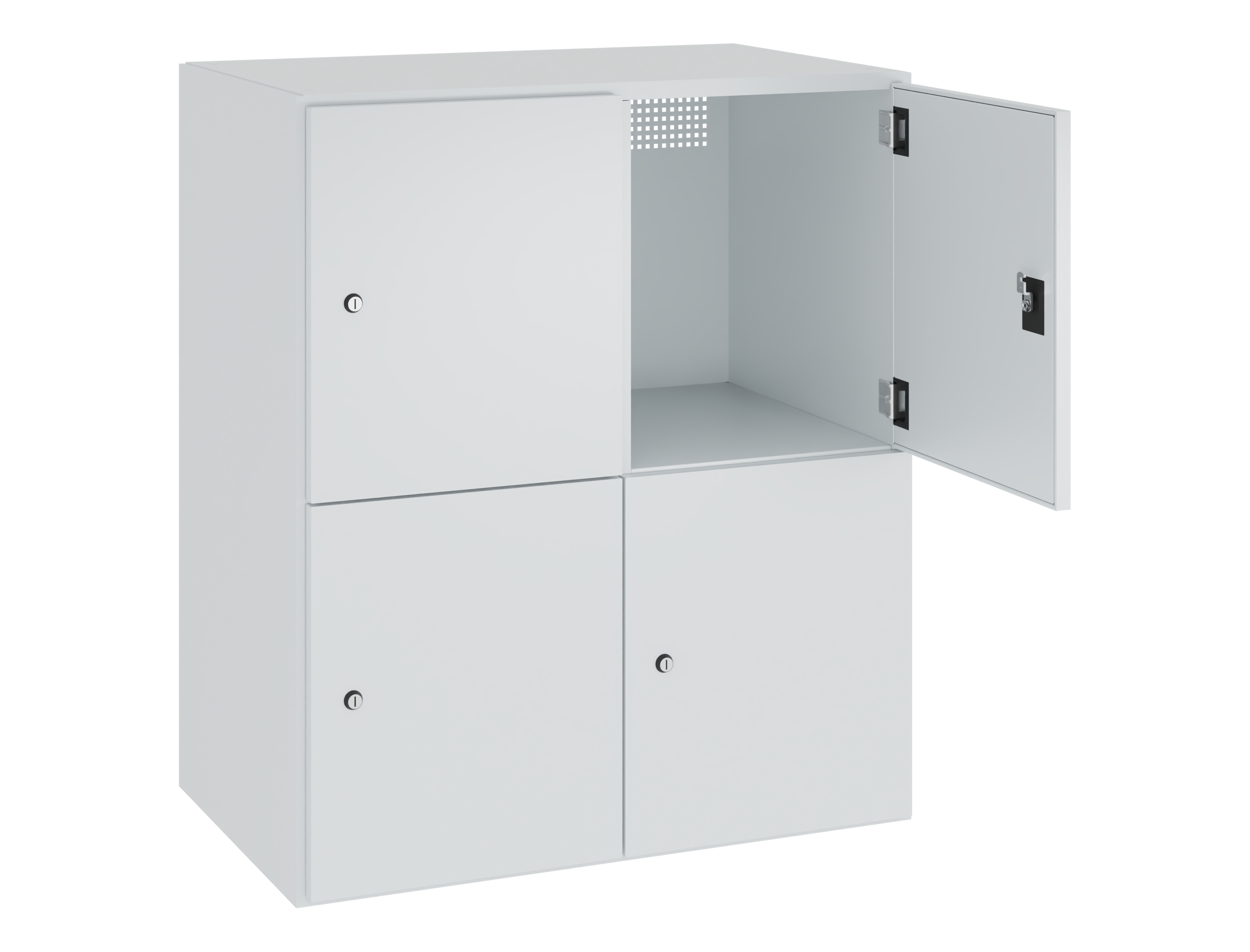 C+P Stahl-Schließfachschrank Prefino, 7035/7035