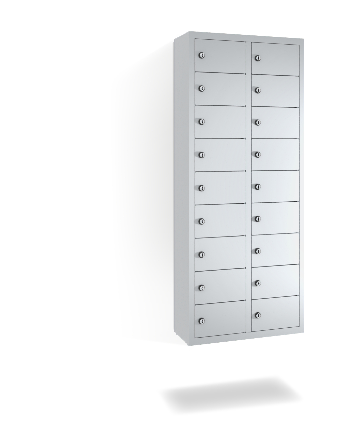 C+P Kleingefachschrank Intro, H1130xB460xT200mm, 7035/7035