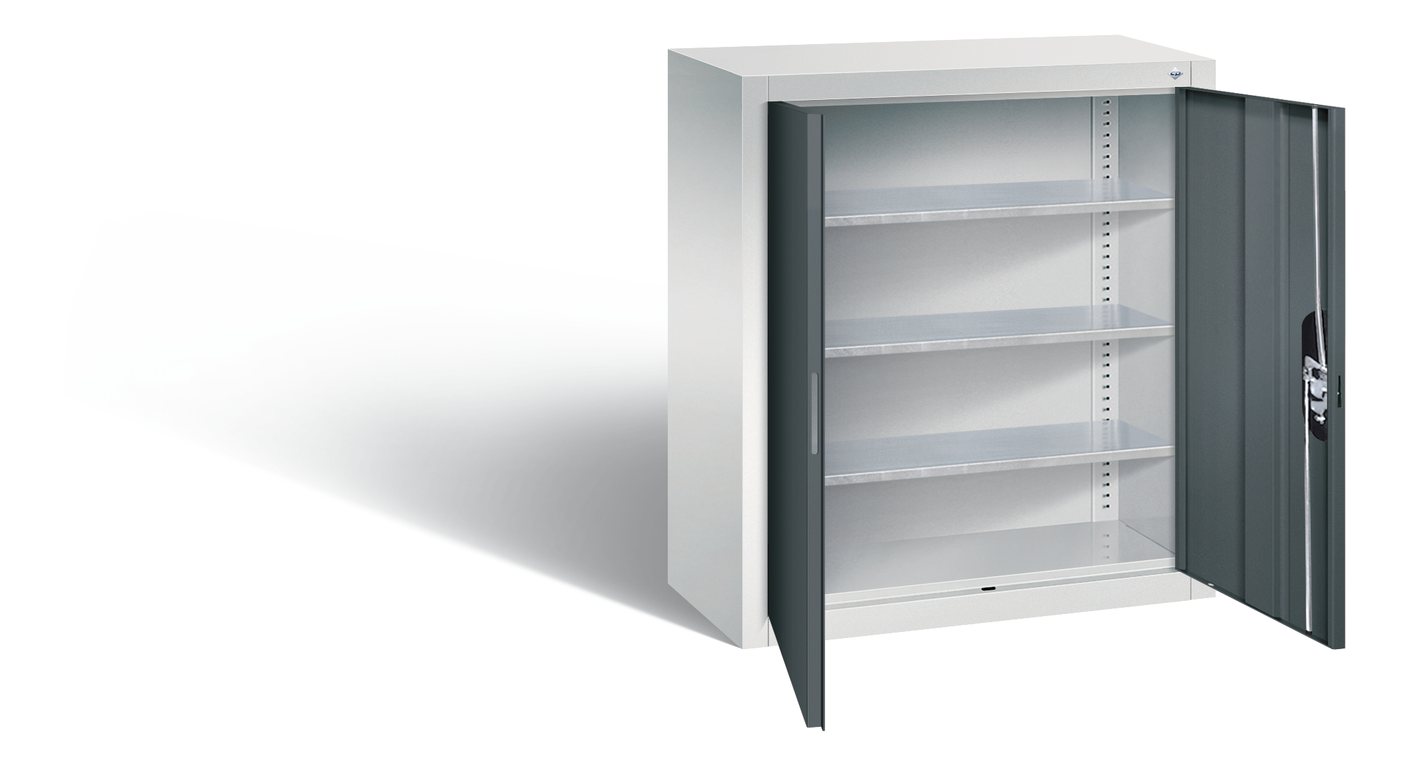 C+P Hängeschrank Serie 13, H830xB700xT300mm, 7035/7016