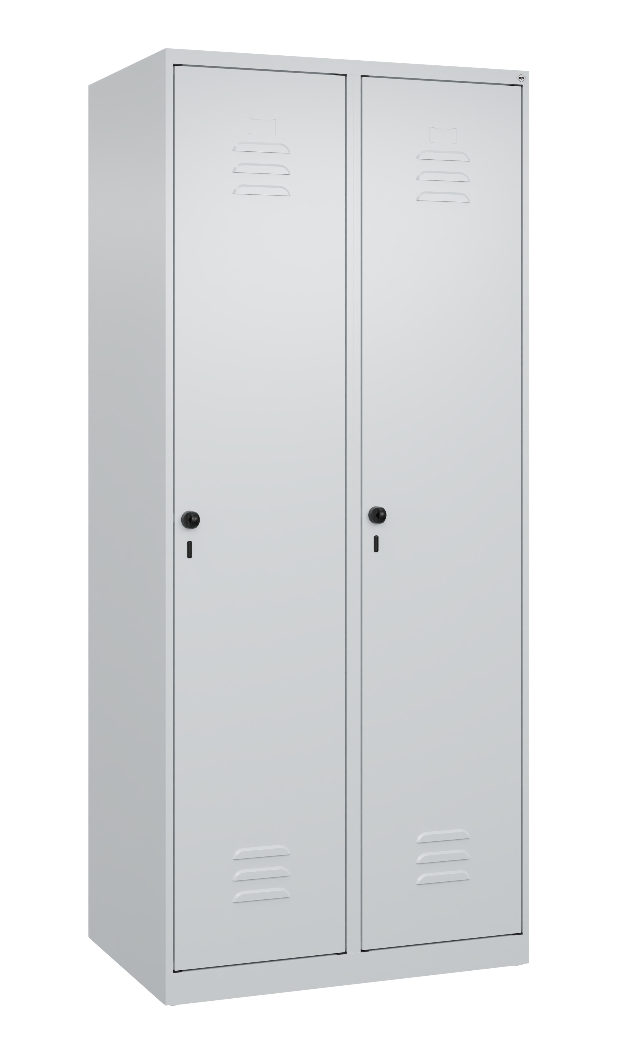 C+P Spind Classic PLUS, 2 Abteile, 1850x800x500mm, 7035/7035
