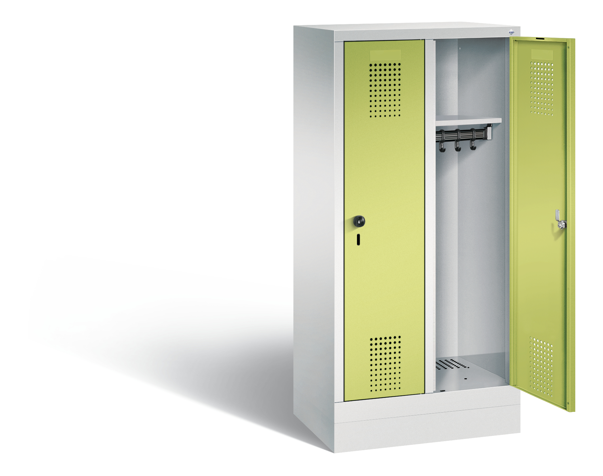 C+P Kindergarten-Spind Evolo, H1300xB610xT300mm, 7035/0024