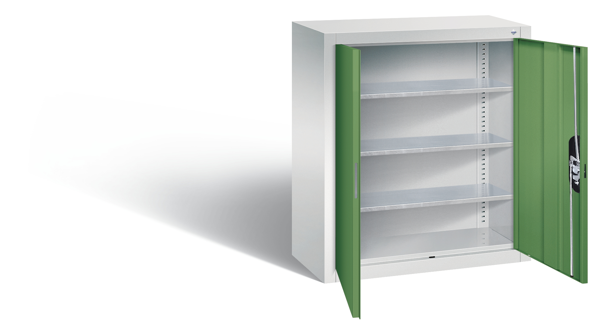 C+P Hängeschrank Serie 13, H830xB700xT300mm, 7035/6011