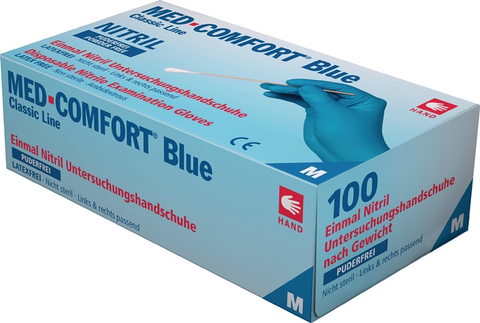 Einw.-Handsch.Med Comfort Blue Gr.L blau Nitril 100 St./Box